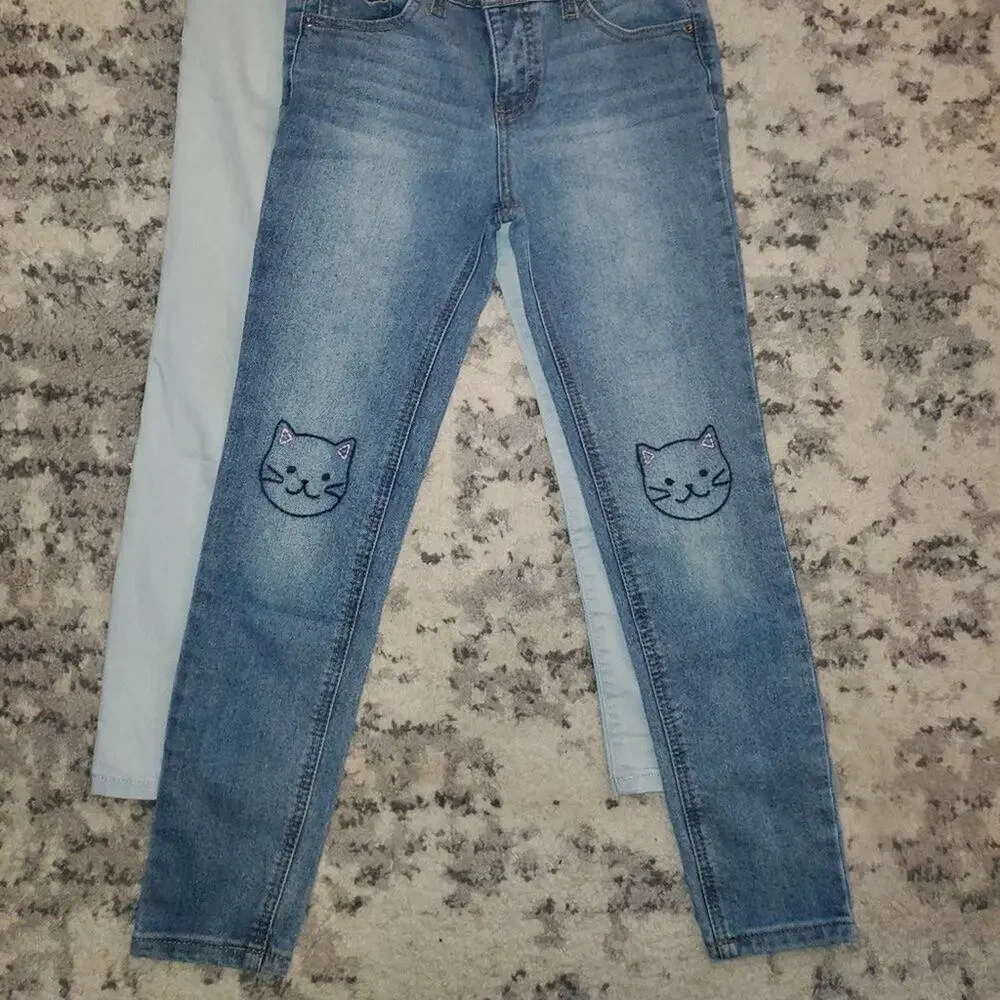 Cat & Jack / Children's Place Blue Shades Jeans || sz 12 EUC